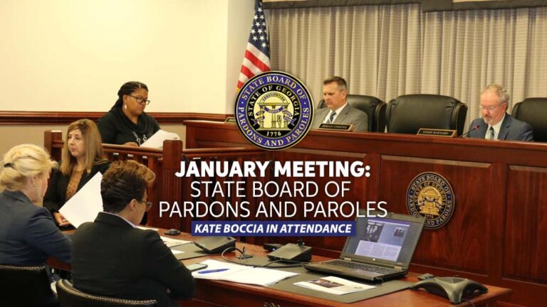 Georgia State Board of Pardons & Paroles - January 2022