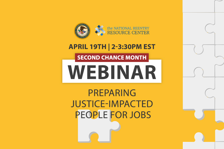 Second Chance Month Webinar - Preparing Justice-Impacted People for Infrastructure Jobs